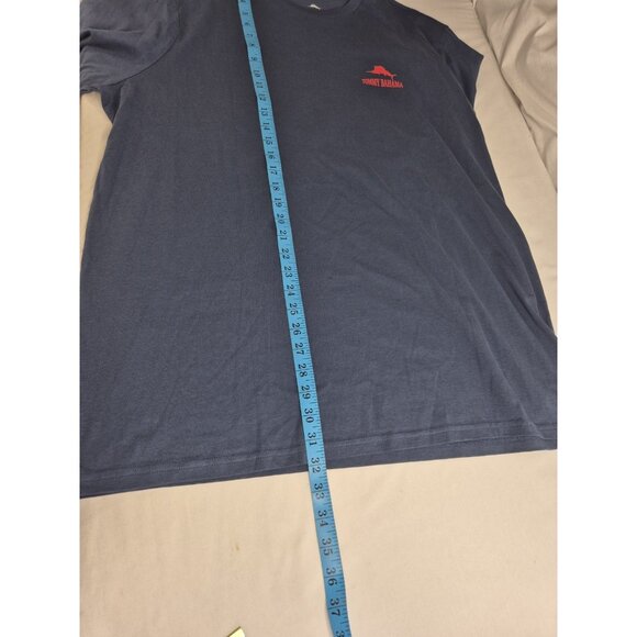 TOMMY BAHAMA Men's T-Shirt Size XLT Blue Short Sleeve Dog Labs Crew N Theme (58) - Picture 7 of 10